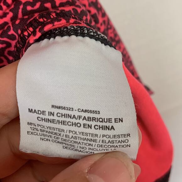 Nike Womens large printed base layer 3/4 length sleeves pink purple warm gear we - Picture 8 of 12